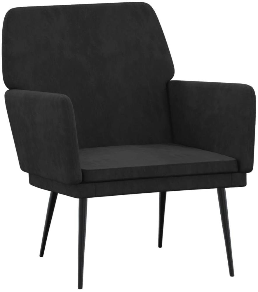 vidaXL Sessel Schwarz 62x79x79 cm Samt 351377 Bild 1