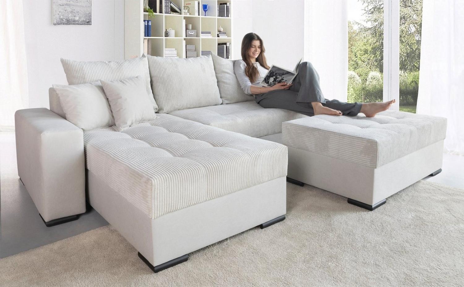 COLLECTION AB Ecksofa Josy L-Form, mit Bettfunktion und Bettkasten, Federkern Bild 1