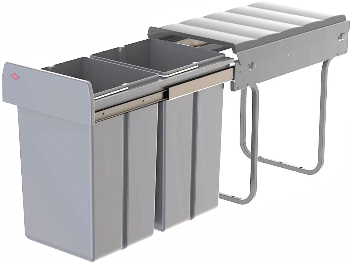 WESCO Traditionline DOUBLE-BOY 410 X / 300-2, alugrau ab 30 cm Schrankbreite Bild 1