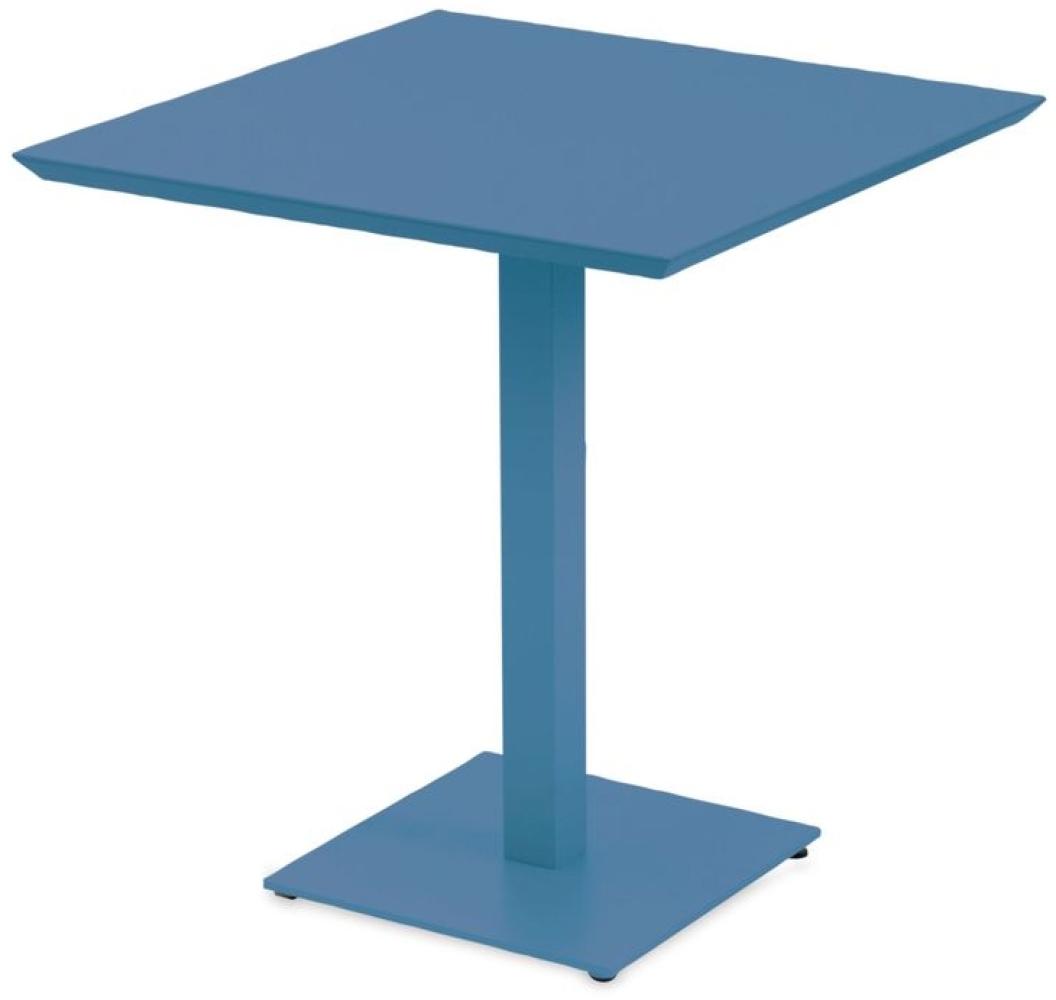 Balkontisch Mogan 80x80 cm blau Bild 1