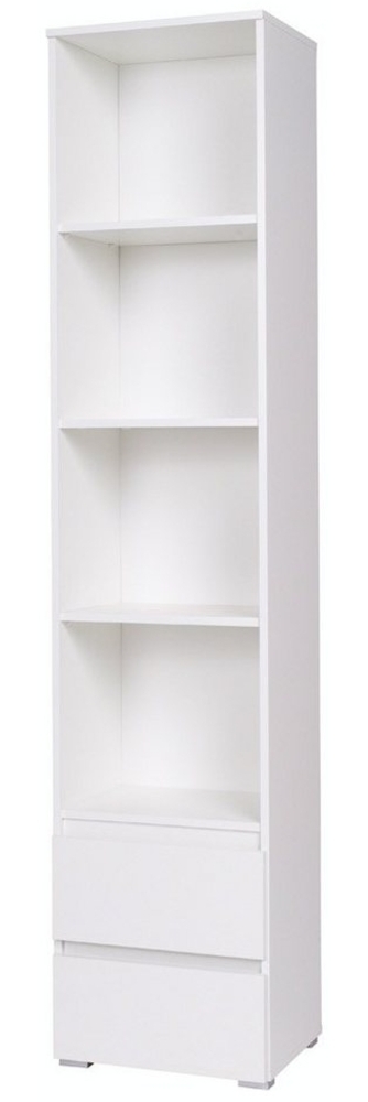 Beautysofa Bücherregal Cosmo schmales Bücherregal mit Schubladen, (B:45 H:204 T:24cm / 2 geräumige Schubladen) Bild 1