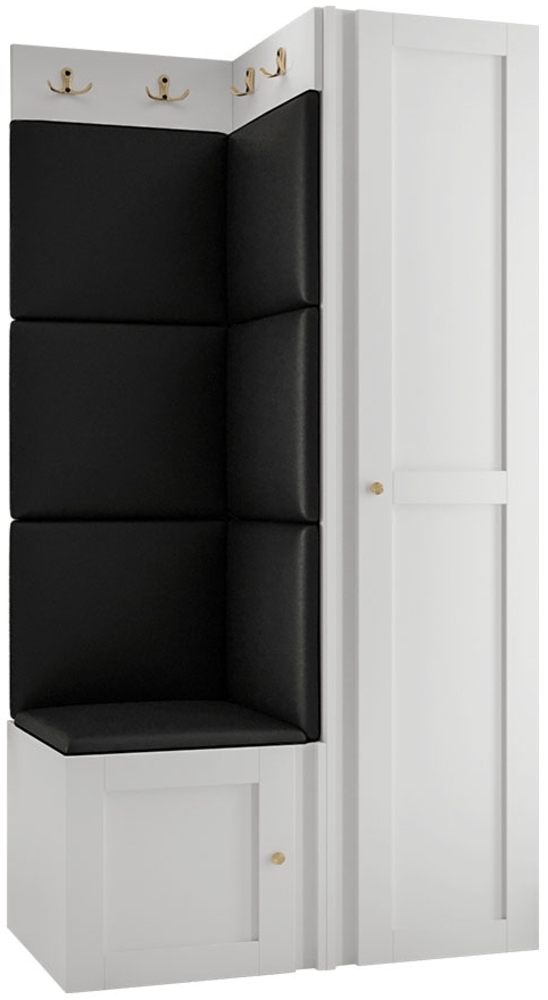 Garderoben-Set Rotuni XXV (Farbe: Weiß, Soft 011) Bild 1