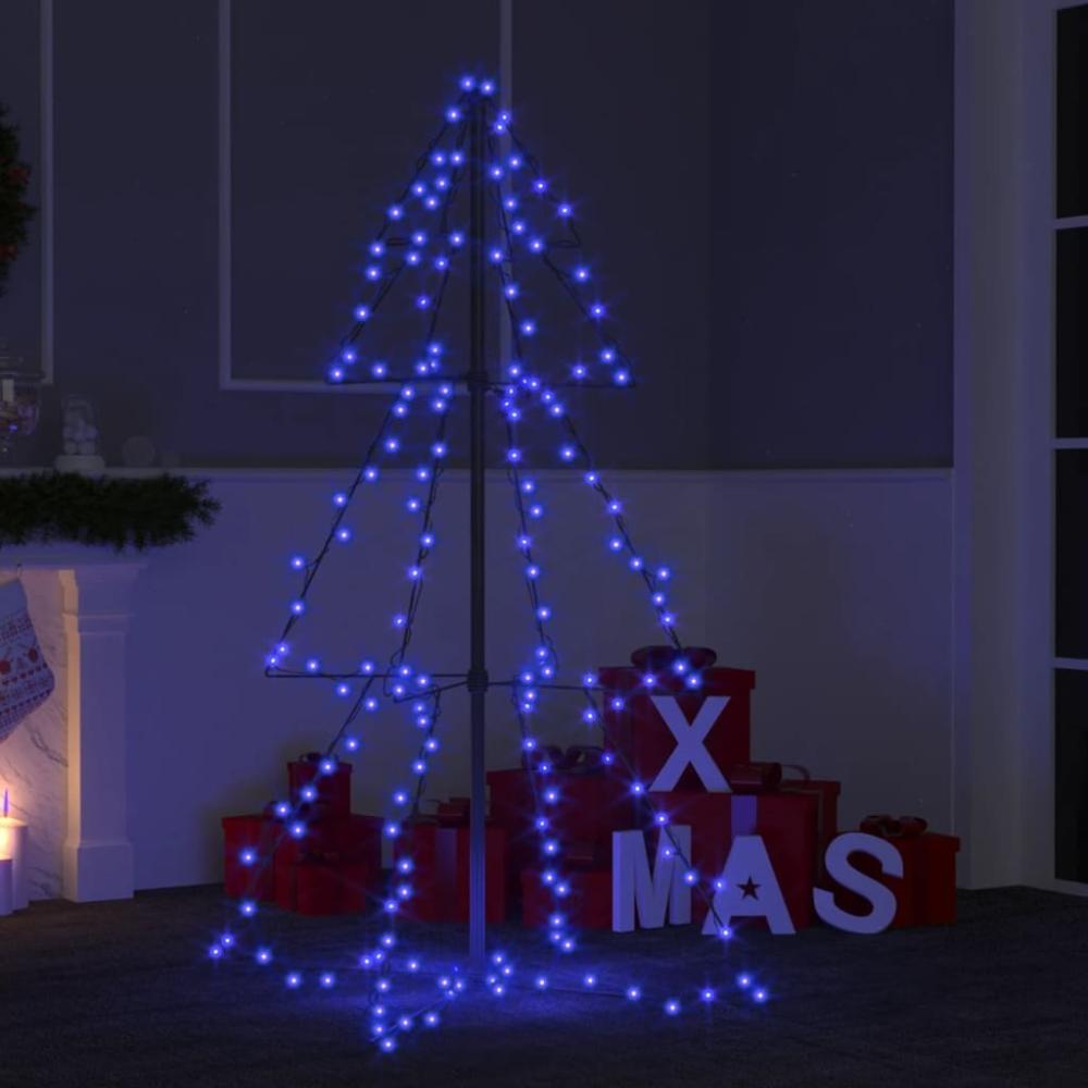 vidaXL Weihnachtsbaum in Kegelform 160 LEDs Indoor & Outdoor 78x120 cm 328567 Bild 1