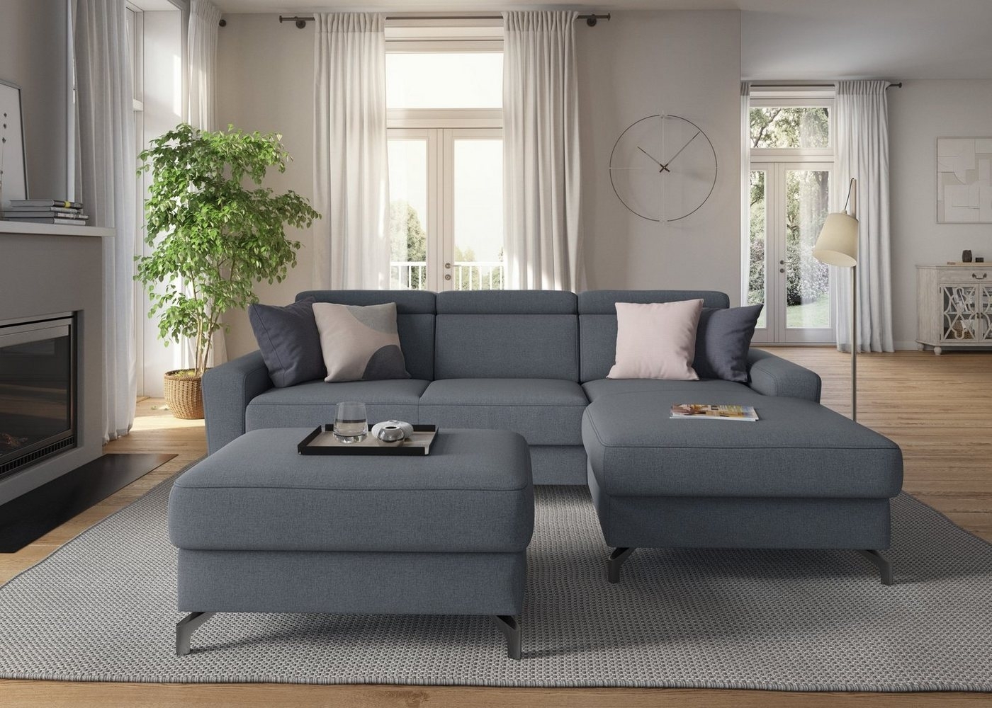 sit&more Ecksofa Scarlett L-Form, inklusive Kopfteilverstellung, wahlweise mit Bettfunktion, Bettkasten Bild 1