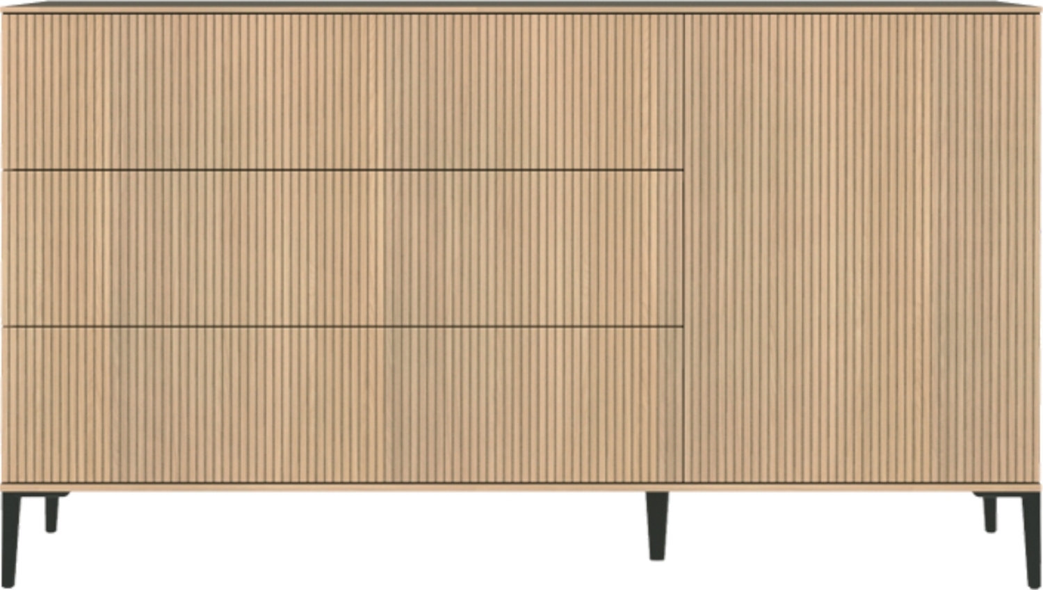 Kidsmill Levi Kommode XL - Runde Möbelfüße - Eiche Bild 1