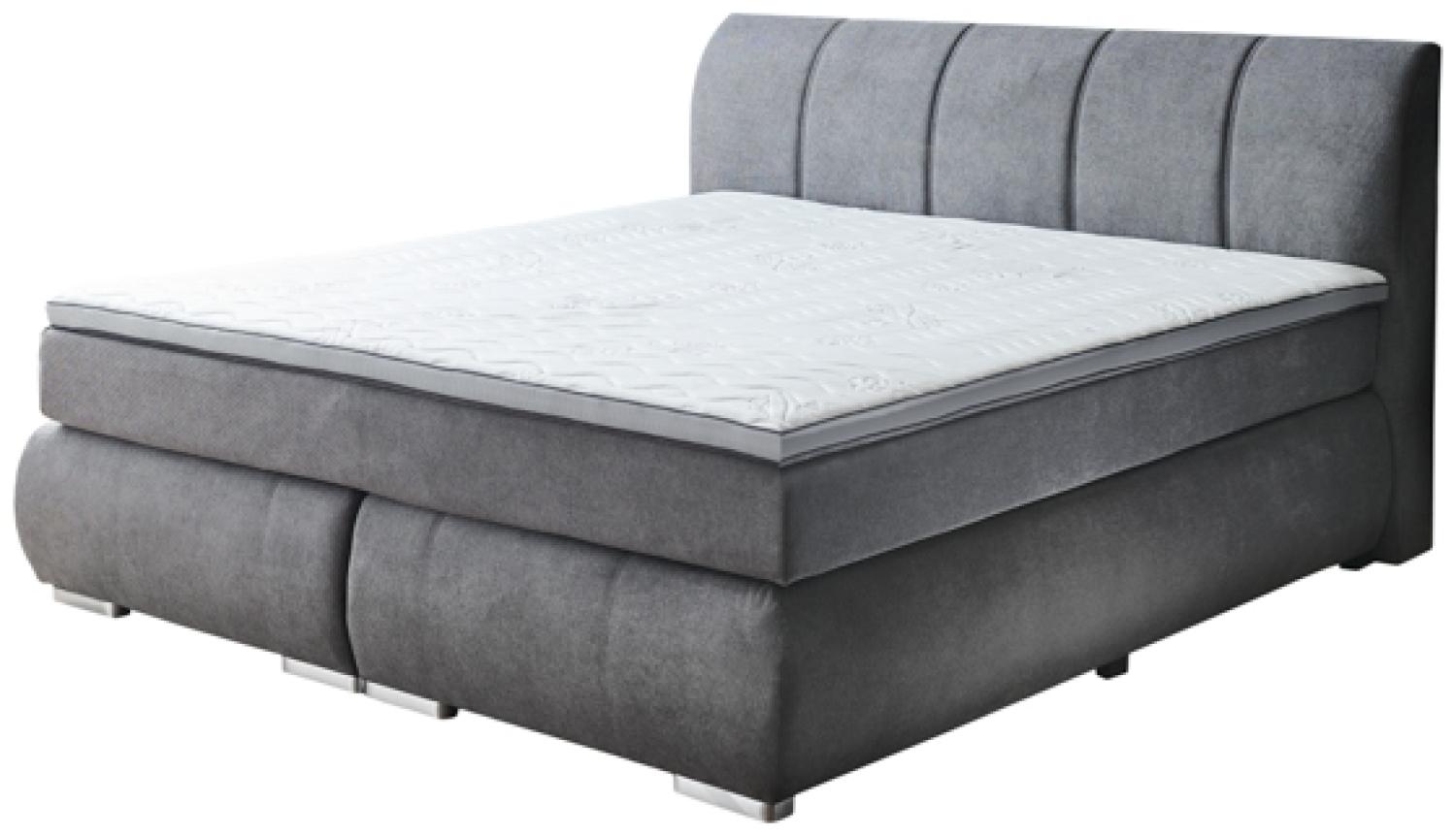 'BX 2120' Boxspringbett, anthrazit, 180 x 200 cm Bild 1