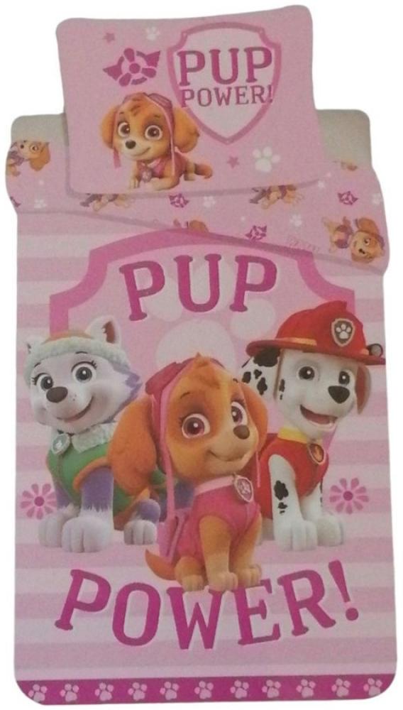 PAW PATROL Babybettwäsche PAW Patrol Baby- Bettwäsche Set "Pup Power!", rosa 100x135 cm Bild 1