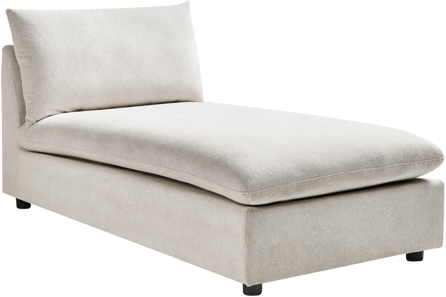 Chaiselongue Stoff cremeweiß VIZILLE Bild 1