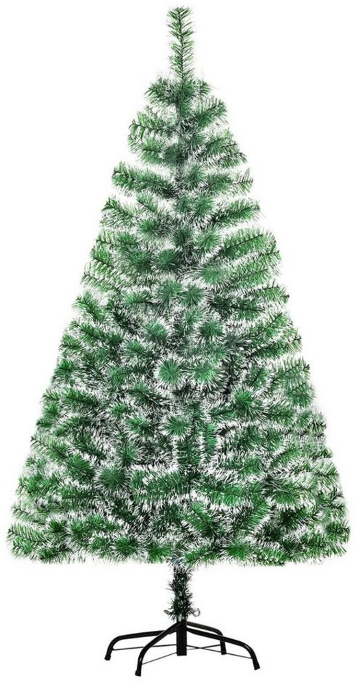 HOMCOM Künstlicher Weihnachtsbaum Christbaum, Tannen, 75 x 150 cm (BxH), grün Bild 1