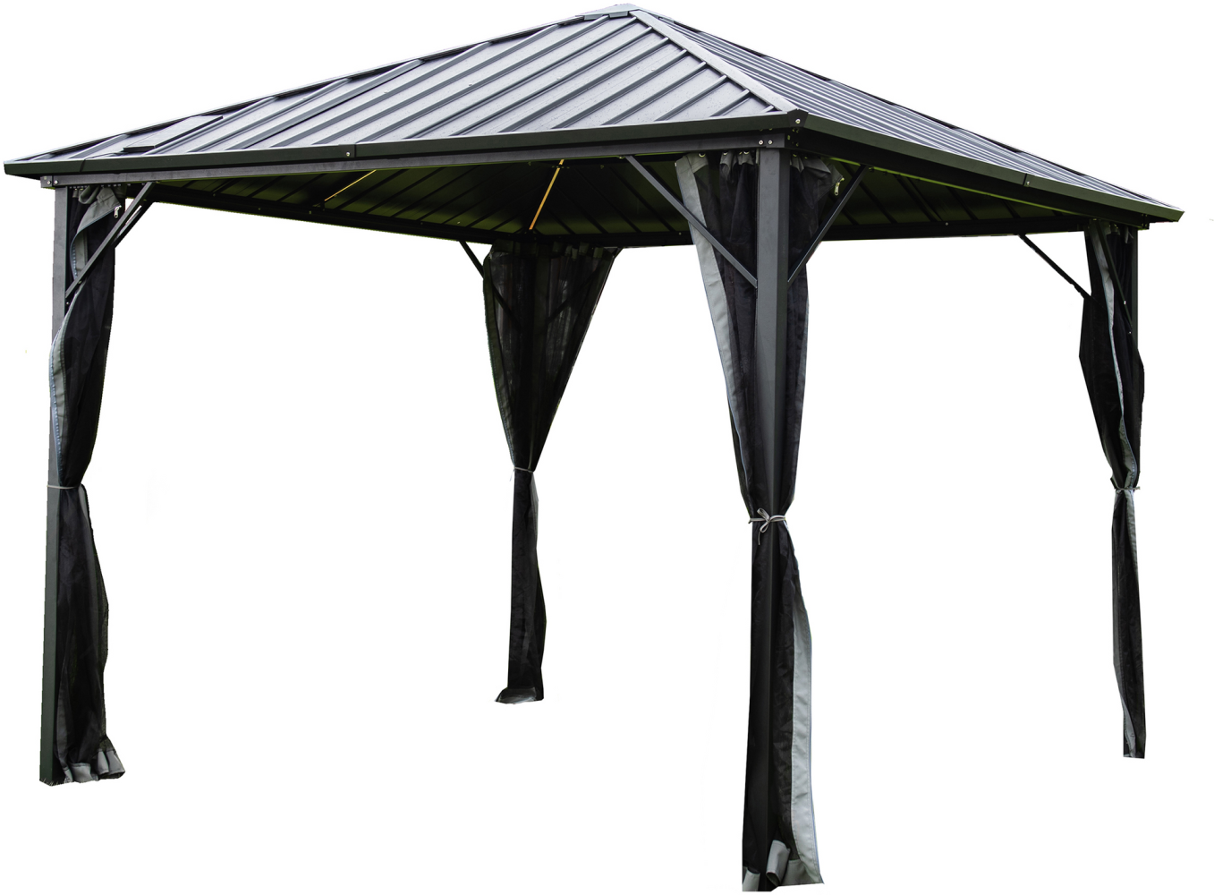 HOME DELUXE 'Azur' Pavillon, LED Solar, 270 x 270 cm Bild 1