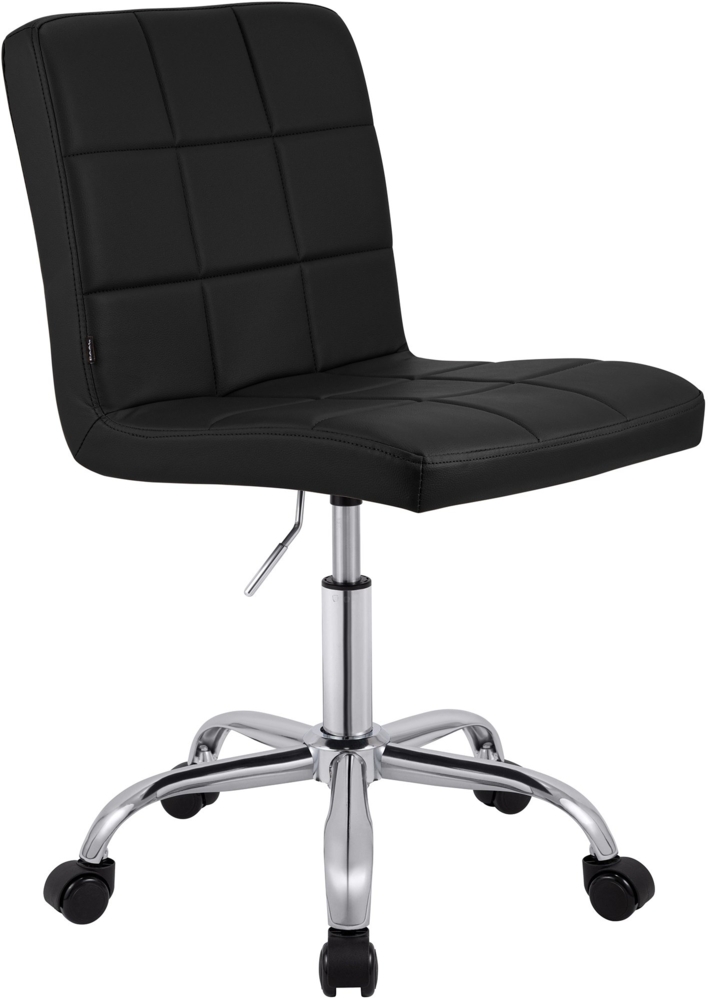 CLP Arbeitshocker Darfield höhenverstellbar und 360° drehbar bis 150 kg belastbar,schwarz Kunstleder Bild 1