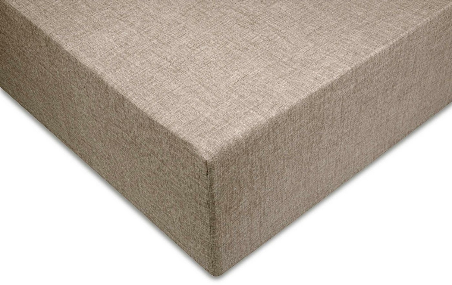 ZO HOME Spannbettlaken Lino, Renforcé, Gummizug: rundum, (1 Stück), Laken aus 100% Baumwolle, Leinen Optik, Print, Betttuch ab 90x200 Bild 1