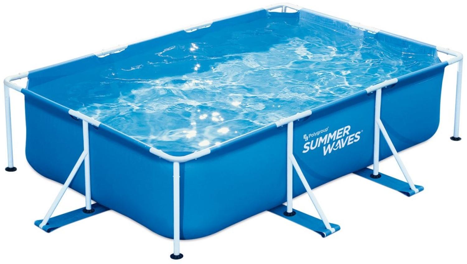 Summer Waves Pool Rectangular Metall Frame Pool 3 m x 2 m x 75 cm Bild 1