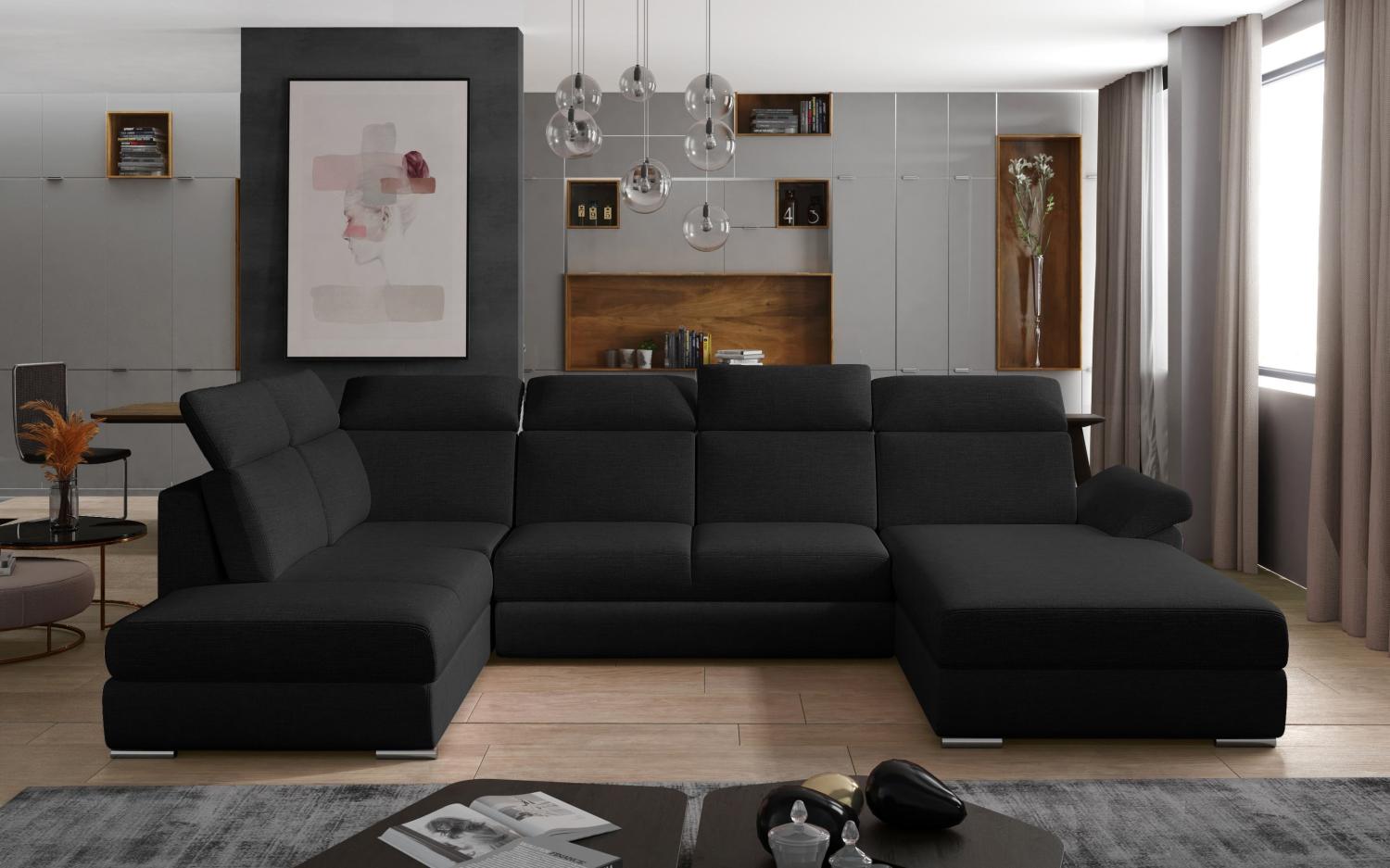 Wohnideebilder Evanell Schwarz Ecksofas & Eckcouches Evl_21 Bild 1