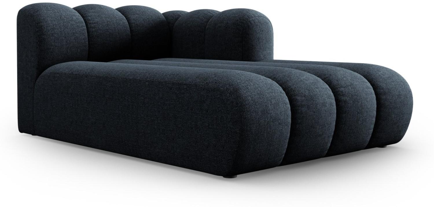 Micadoni Chaise Longue Lupine 2-Sitzer Rechts Chenille Königsblau Bild 1