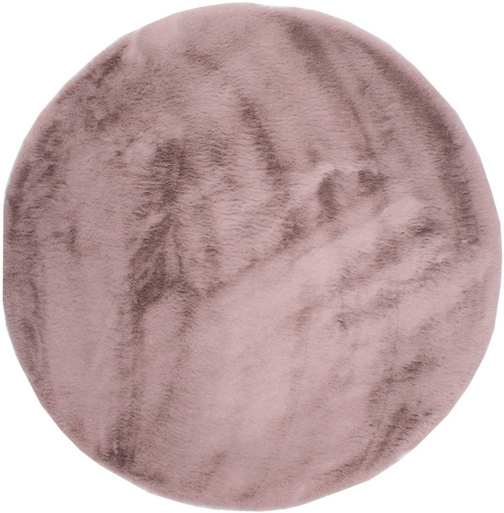 Dekowe Fellteppich Roger, rund, Höhe: 20 mm, Kunstfell, Kaninchenfell-Haptik, ein echter Kuschelteppich Bild 1