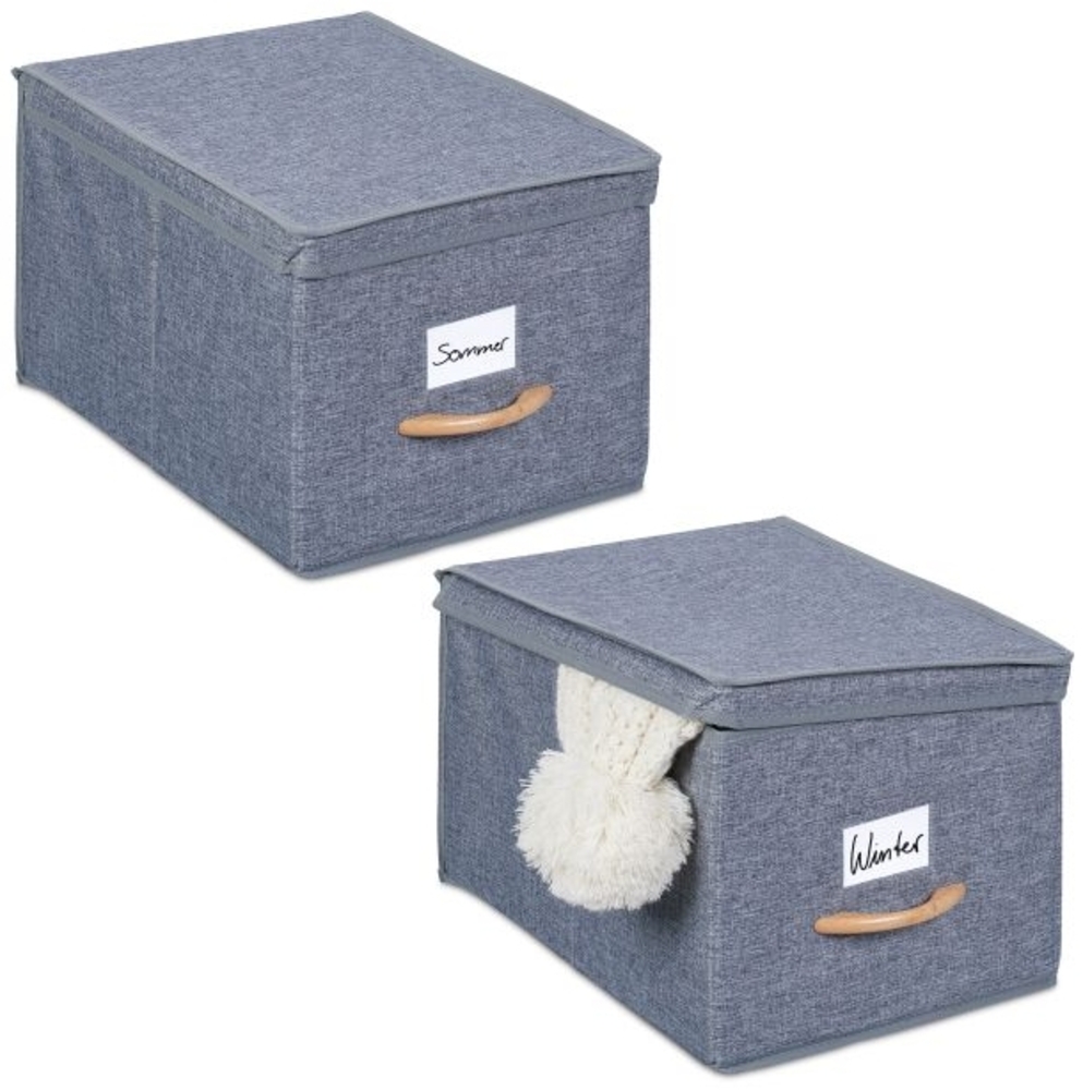 Aufbewahrungsbox mit Deckel 2er Set Bild 1
