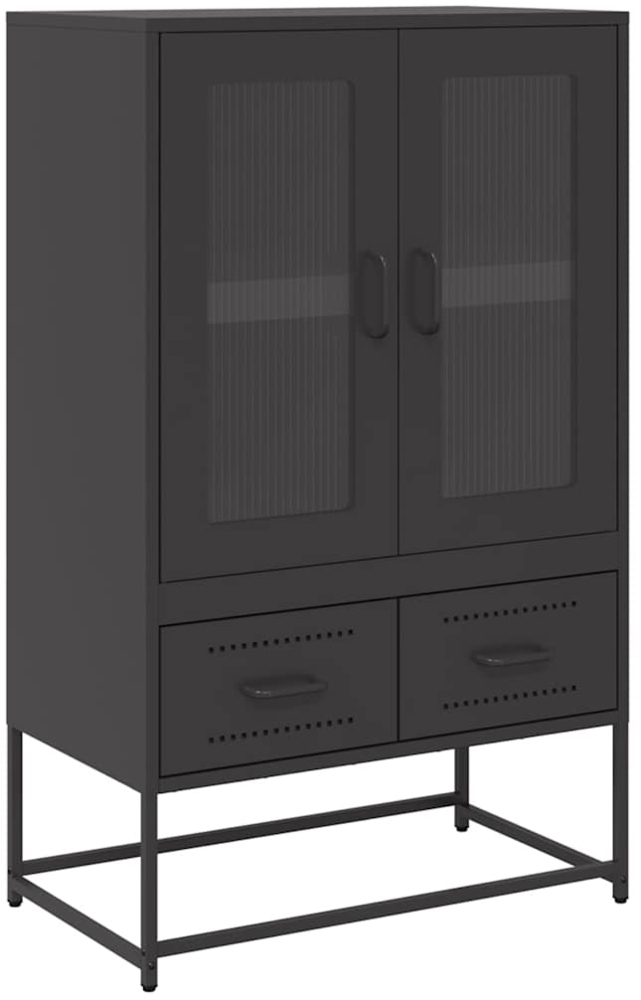 vidaXL Highboard Schwarz 68x39x111,5 cm Stahl 853362 Bild 1