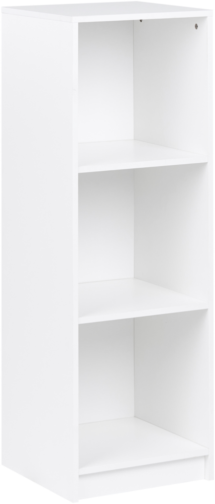 Bücherregal mit 3 Ebenen ZEHNA 117 cm Weiß Bild 1