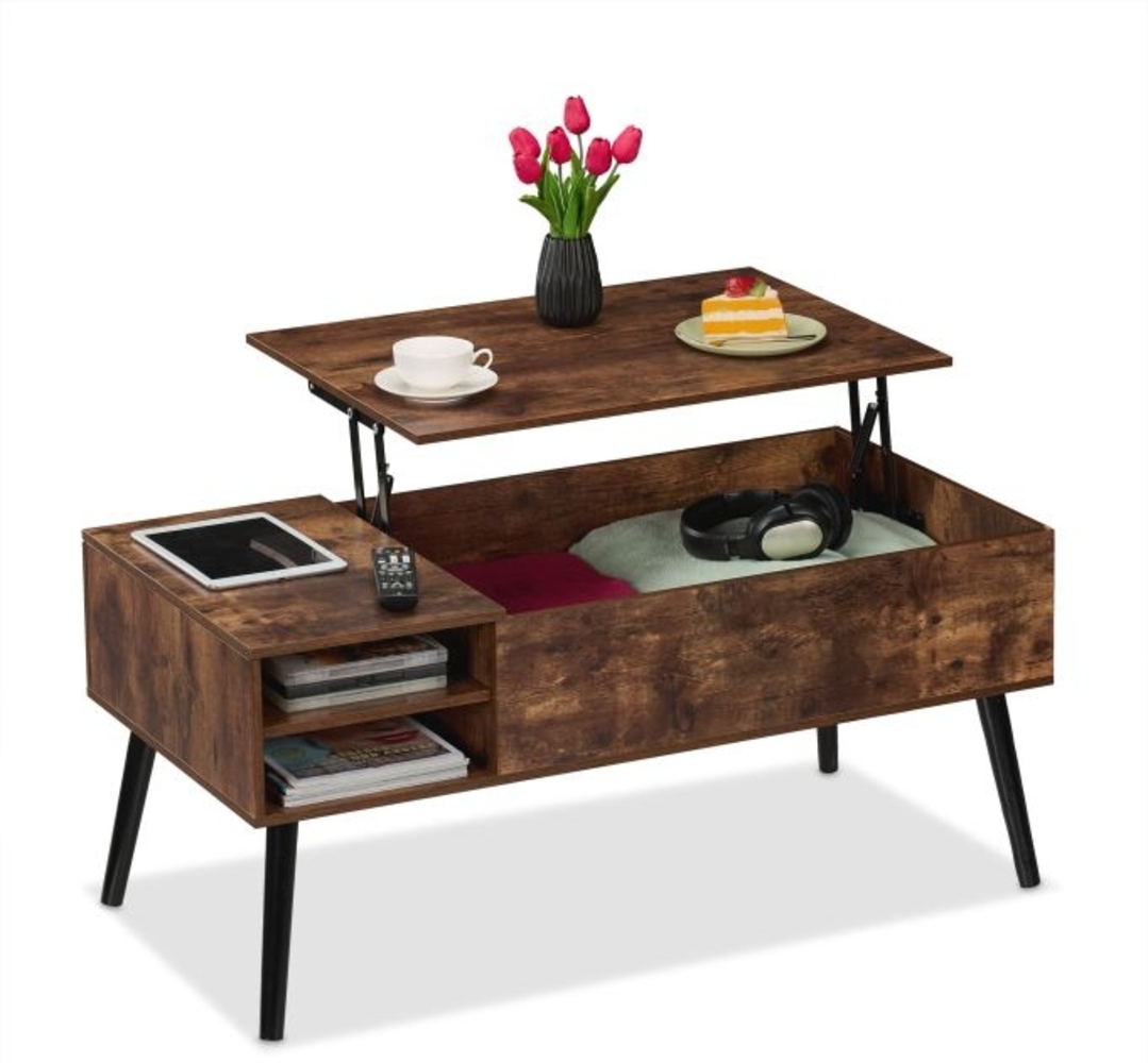 Aufklappbarer Couchtisch Bild 1