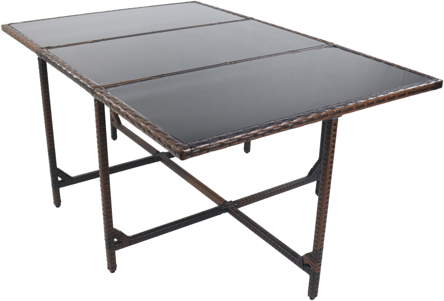 VCM Gartentisch Raloso 920522 Braun H. 74 x B. 170 x T. 110 cm Bild 1