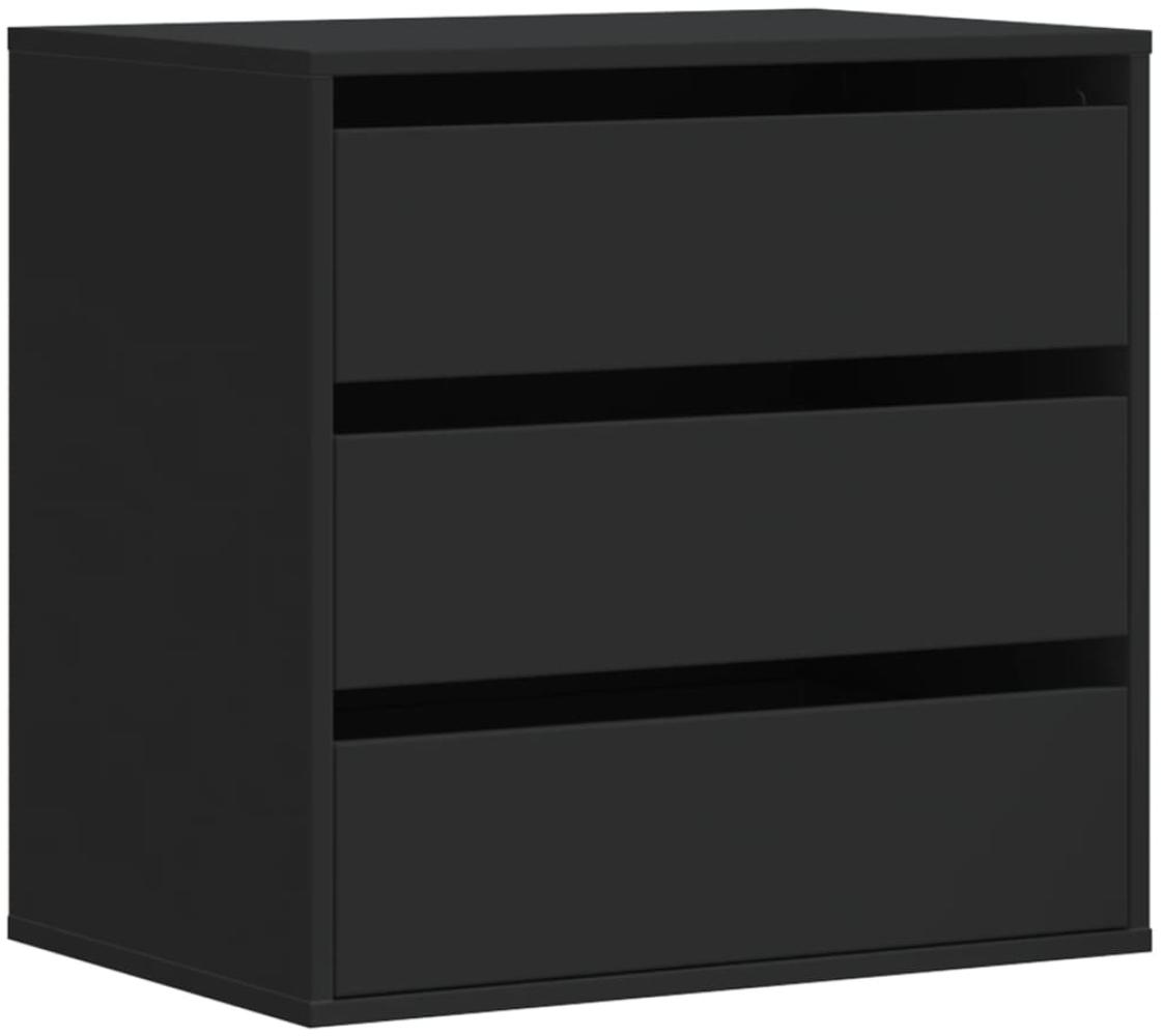 vidaXL Kommode Schwarz 60x41x58 cm Holzwerkstoff 852844 Bild 1