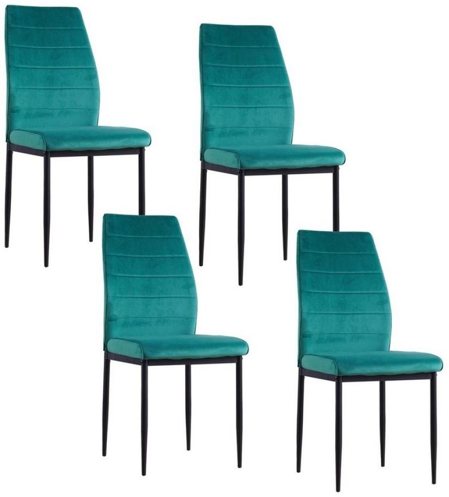 HTI-Living Esszimmerstuhl Stuhl Madison Velvet 4er-Set (Set, 4 St), Esszimmerstuhl Samt Bild 1