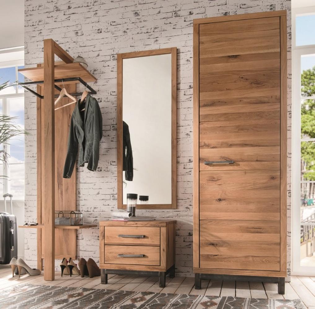 Garderobenschrank 60x200cm 'Lima' Wildeiche massiv Bild 1
