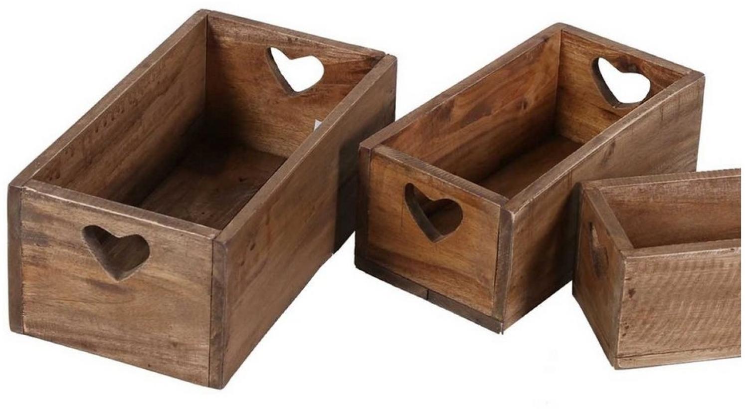 Teak Holzbox 3er Set Lucia Bild 1