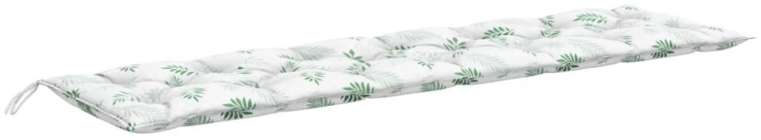 vidaXL Gartenbank-Auflage Blattmuster 200x50x7 cm Stoff 361655 Bild 1