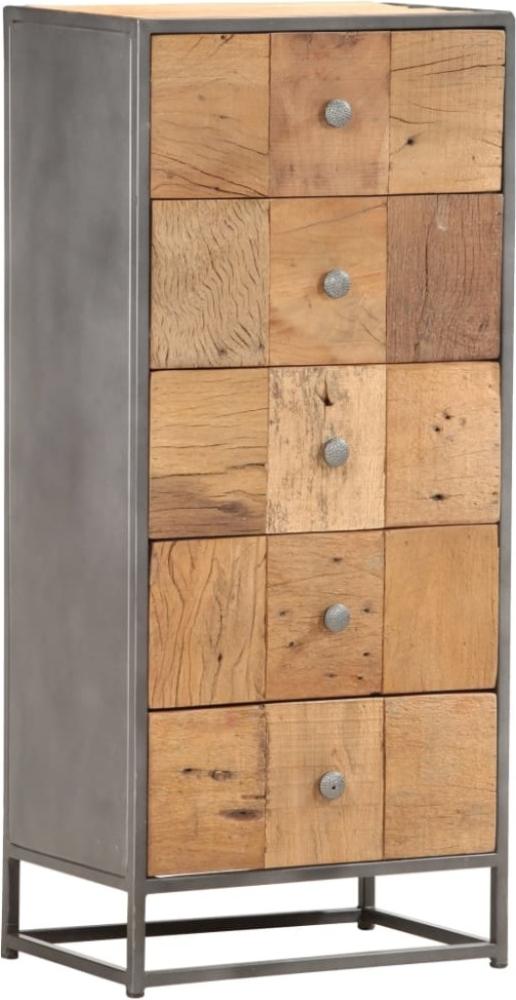 Highboard mit Schubladen 45x30x100 cm Altholz Massiv Bild 1