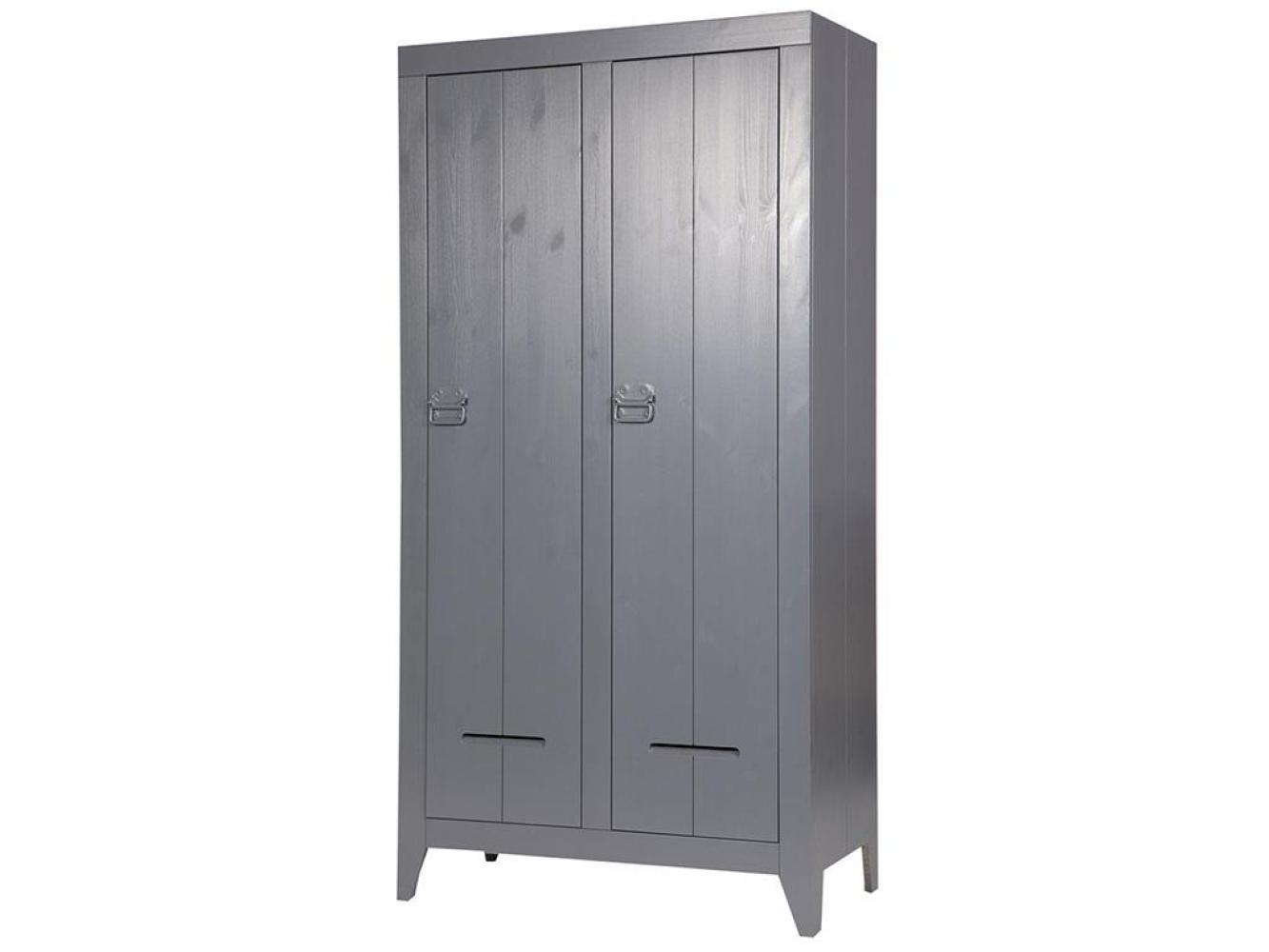 Woood 'Kluis' Kleiderschrank grau Bild 1