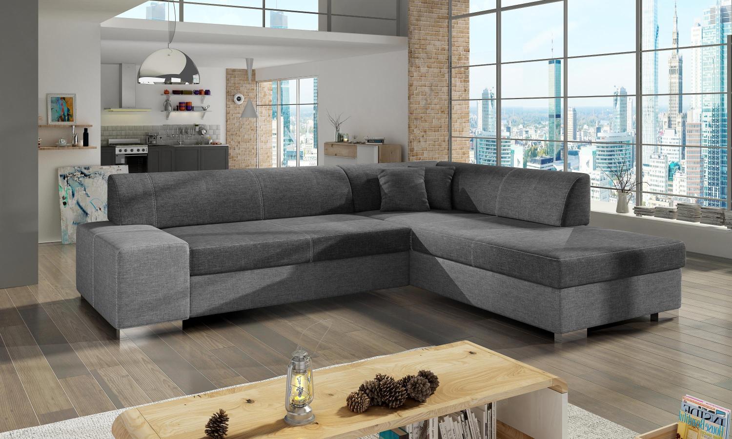 Wohnideebilder Porto Dunkelgrau Ecksofas & Eckcouches P39 Bild 1