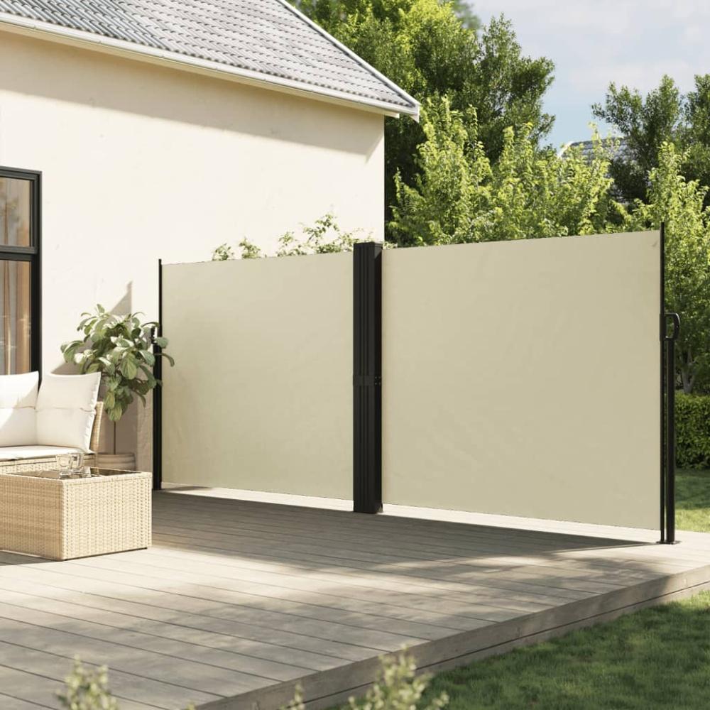 vidaXL Seitenmarkise Ausziehbar Creme 180x1000 cm 4004745 Bild 1