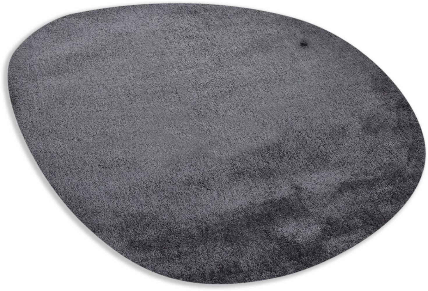 TOM TAILOR HOME Hochflor-Teppich Shaggy Teppich Cozy, oval, Höhe: 25 mm, Uni Farben, auch in Pastell Farben, ideal im Wohnzimmer & Schlafzimmer Bild 1