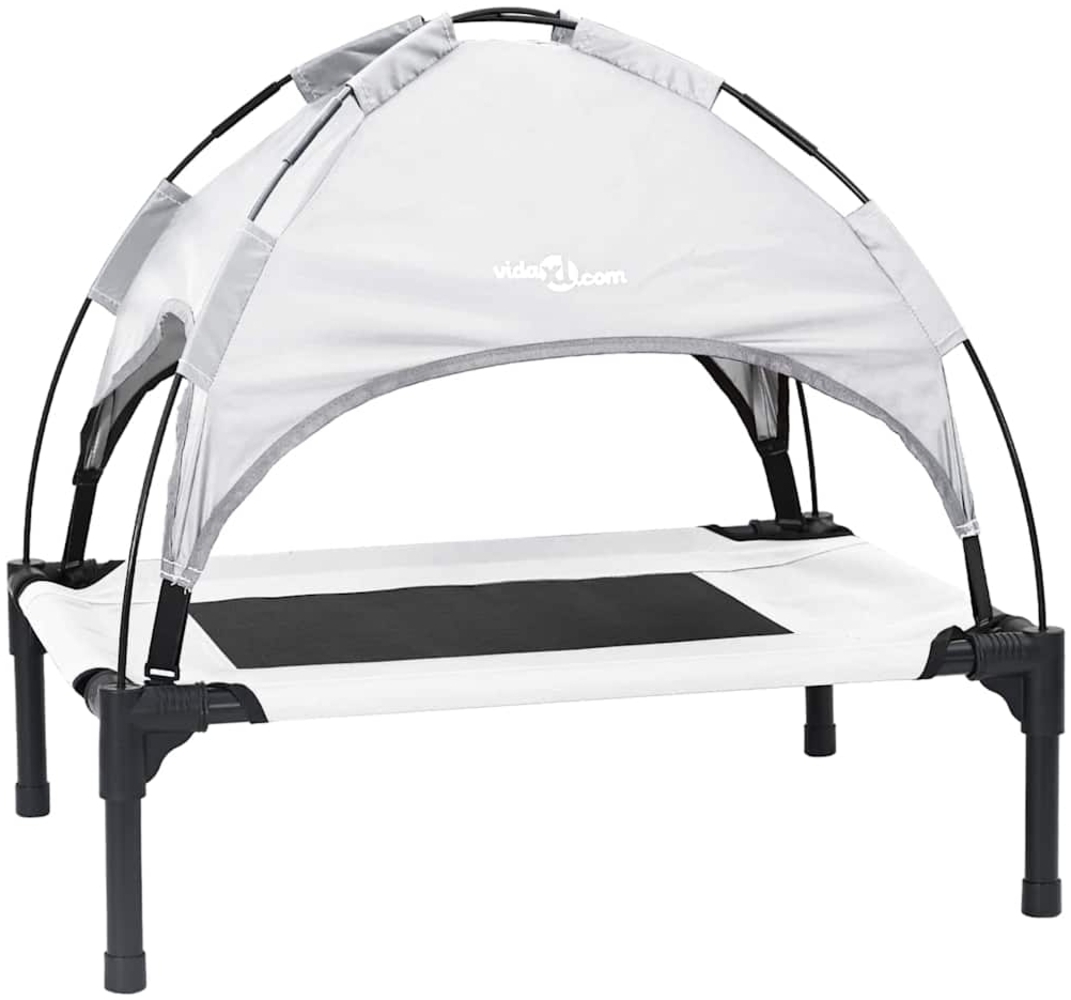 vidaXL Hundebett Silbergrau m Stahl 42008174 Bild 1