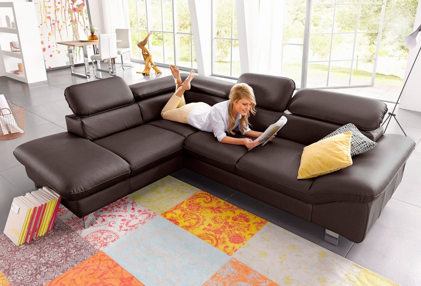 COTTA Ecksofa Driver L-Form, mit Kopfteilverstellung, wahlweise mit Bettfunktion & Bettkasten Bild 1