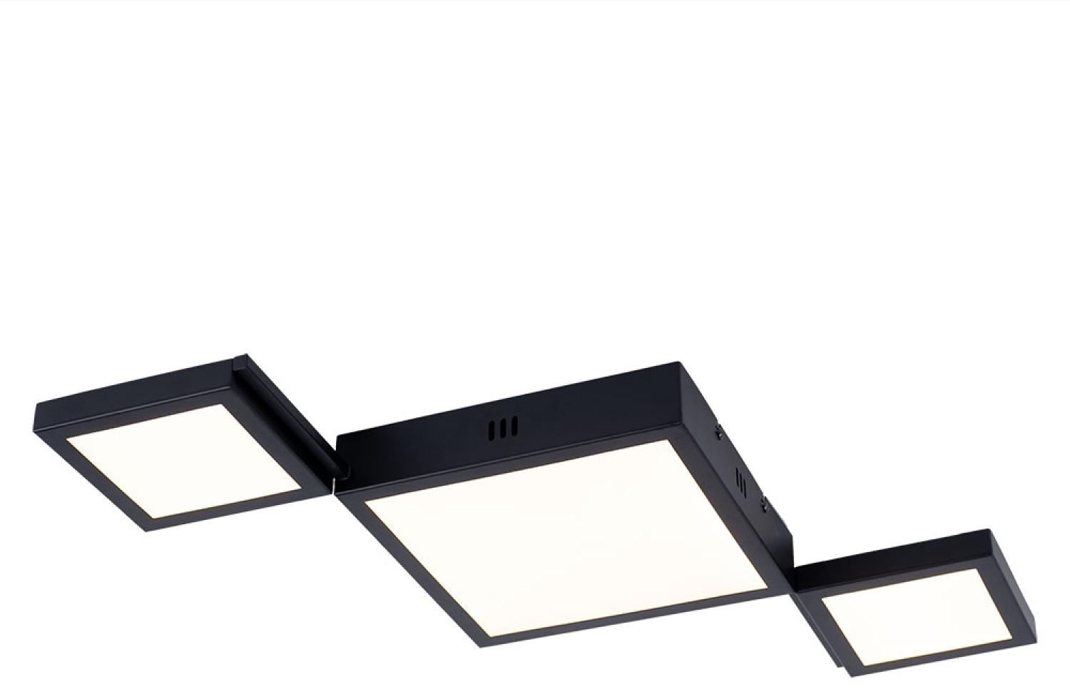 LED Deckenleuchte, schwarz, opal, L 71 cm Bild 1