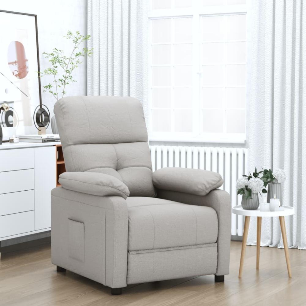 vidaXL Relaxsessel Taupe Stoff 348283 Bild 1