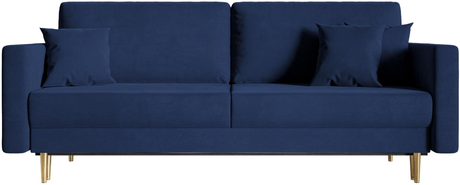 Selsey Valico Sofas, Blau Velvet, 230 Bild 1