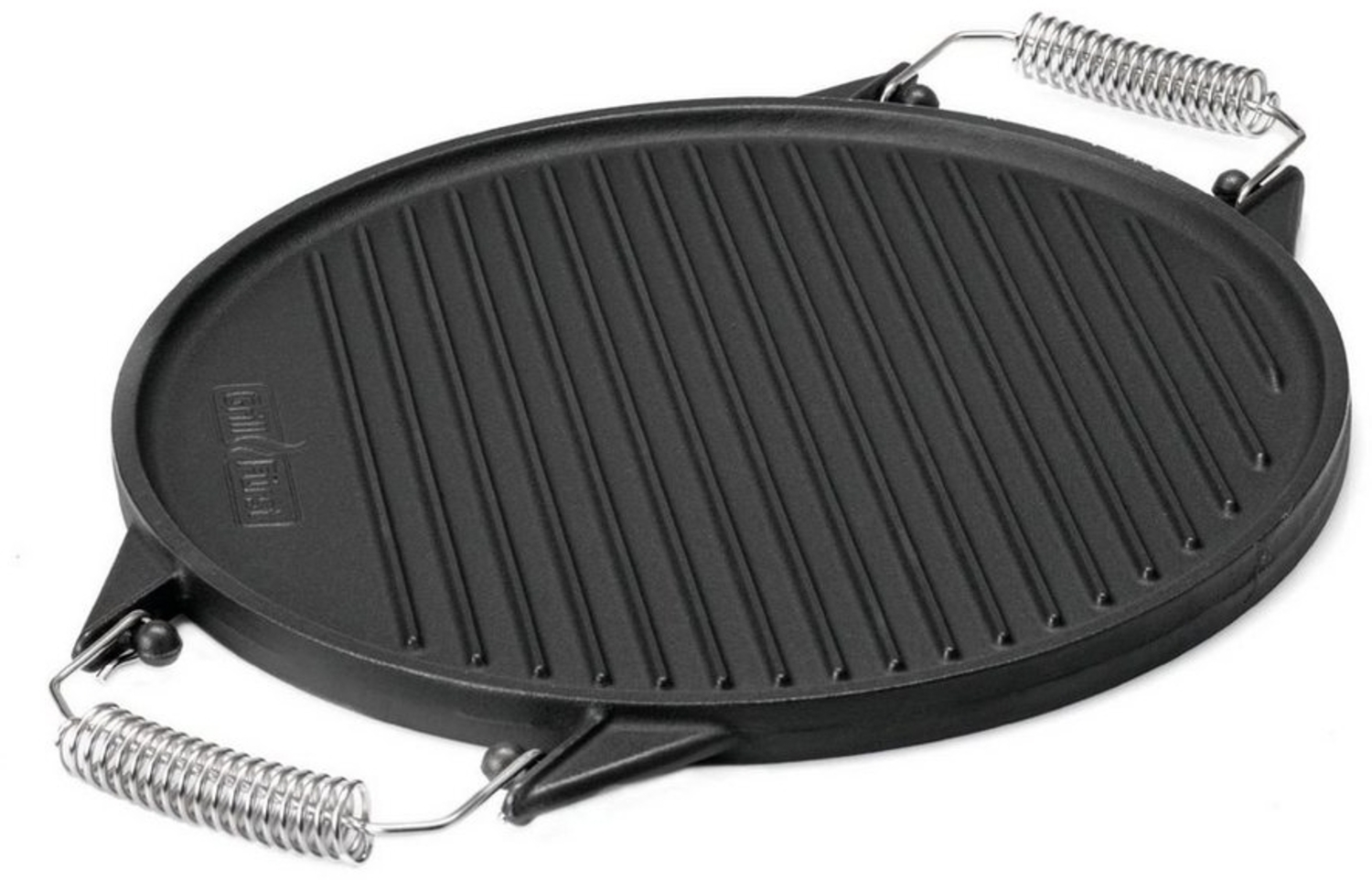 Grillfürst Grillplatte Grillfürst Universal Grillplatte rund / Wendeplatte aus Gusseisen Ø 35 cm Bild 1