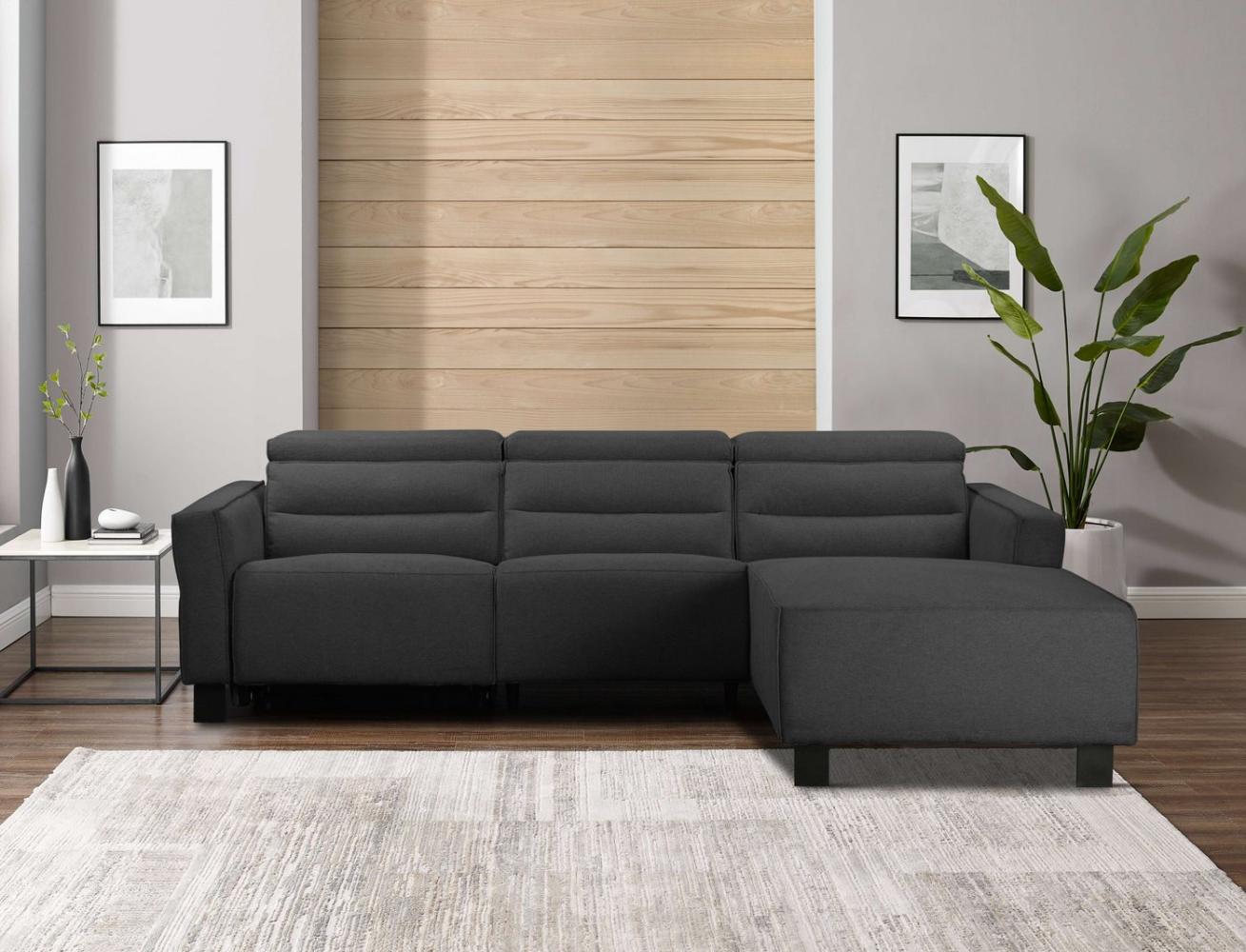 Places of Style Ecksofa Carpari, L-Form, 263 cm, mit manueller o. elektrischer Relaxfunktion, und USB/ Kopfteilverstellg Bild 1