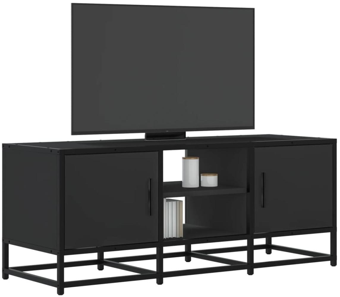 vidaXL TV-Schrank Schwarz 100x35x41 cm Holzwerkstoff und Metall 848834 Bild 1