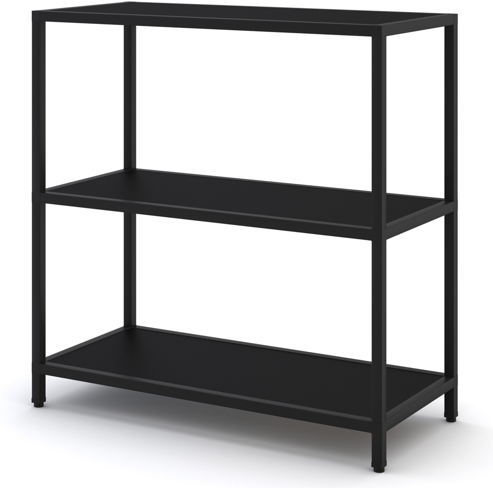 ASSMANN Regal Cubas Schwarz 80x36x82cm Metall Bild 1