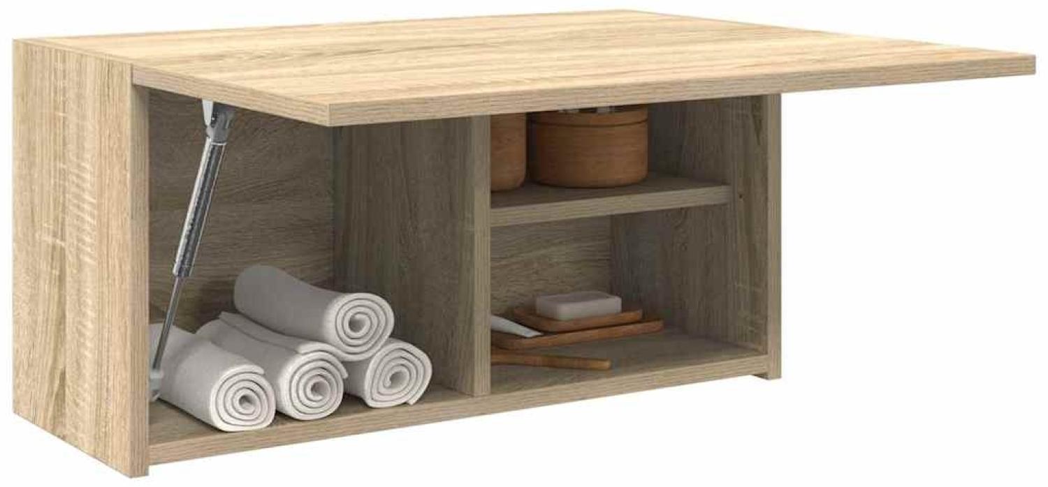 vidaXL Bad-Wandschrank Sonoma-Eiche 60x25x30 cm Holzwerkstoff 860060 Bild 1