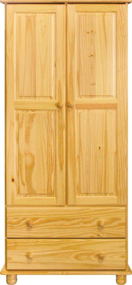 Kleiderschrank Massivholz Schlafzimmerschrank Drehtürenschrank Holz Schrank Bild 1