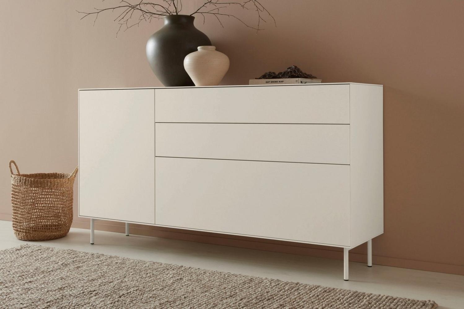 LeGer Home by Lena Gercke Sideboard Essentials, Breite: 167cm, MDF lackiert, Push-to-open-Funktion Bild 1