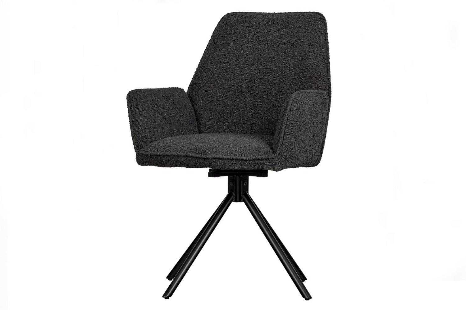 Drehstuhl Amber - Bouclé Dark Grey Bild 1