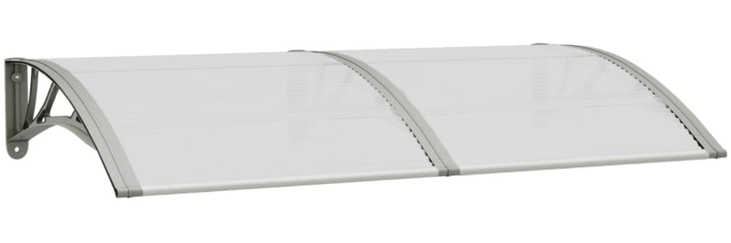 vidaXL Türvordach Grau 150x75 cm Polycarbonat 153579 Bild 1
