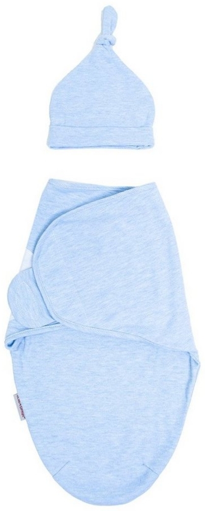 HOBEA-Germany Pucksack Pucksack hellblau meliert S (Pucksack mit Mütze) Bild 1